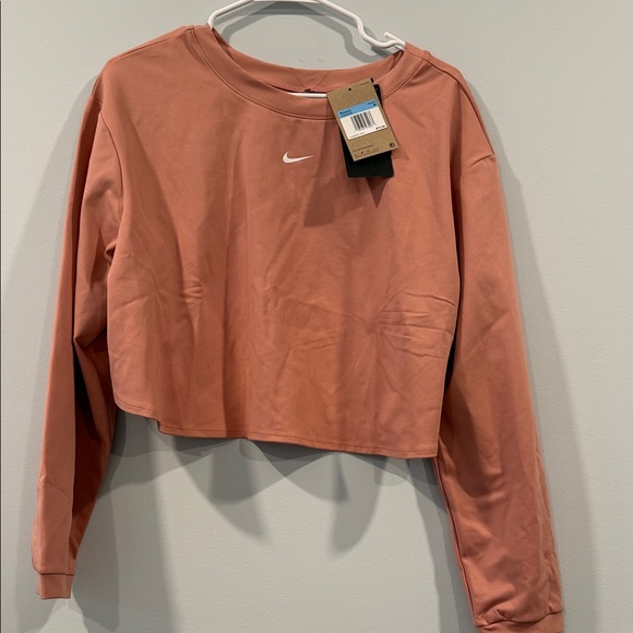 Nike Tops - NWT Nike Women's Cropped Long-Sleeve Top - Terracotta